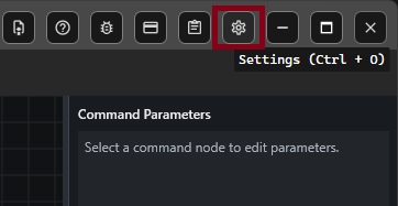 PDMShell Settings toolbar button